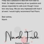 Niamh Forde on Google Reviews