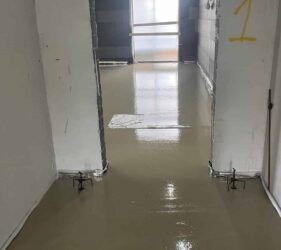 Suitable for high rise and apartments | applied 3,500m2 | Alpha Hemihydrate Screed