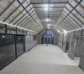 Liquid Floor Screed suitable for UFH installed at Bolnacreen Self Build